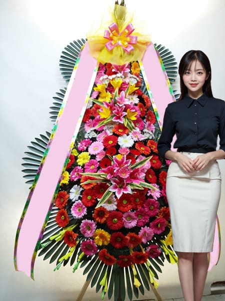 더 시그너스 웨딩 수원 3단화환 고급형